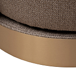 Кресло вращающееся черно-золотая рогожка Julia Armchair Golden Belt варинант исполнения - 5 | Loft Concept в Омске