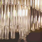 Люстра подвесная овальная со стеклянными трубками Nembus варинант исполнения - 3 | Loft Concept в Омске