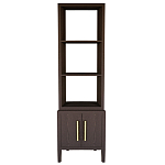 Этажерка Primo с тумбой шпон темный орех варинант исполнения - 1 | Loft Concept в Омске