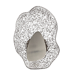 Бра с рельефным волнообразным стеклянным плафоном и вставкой из мрамора Liquid Stone варинант исполнения - 6 | Loft Concept в Омске