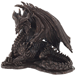 Декоративная статуэтка Дракон Dragon Dark Bronze Statuette варинант исполнения - 1 | Loft Concept в Омске