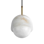 Подвесной светильник из белого алебастра Cryptocrystalline Stone варинант исполнения - 7 | Loft Concept в Омске