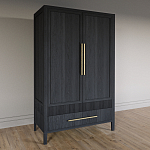 Шкаф платяной Primo с выдвижными ящиками шпон Светлый дуб варинант исполнения - 3 | Loft Concept в Омске