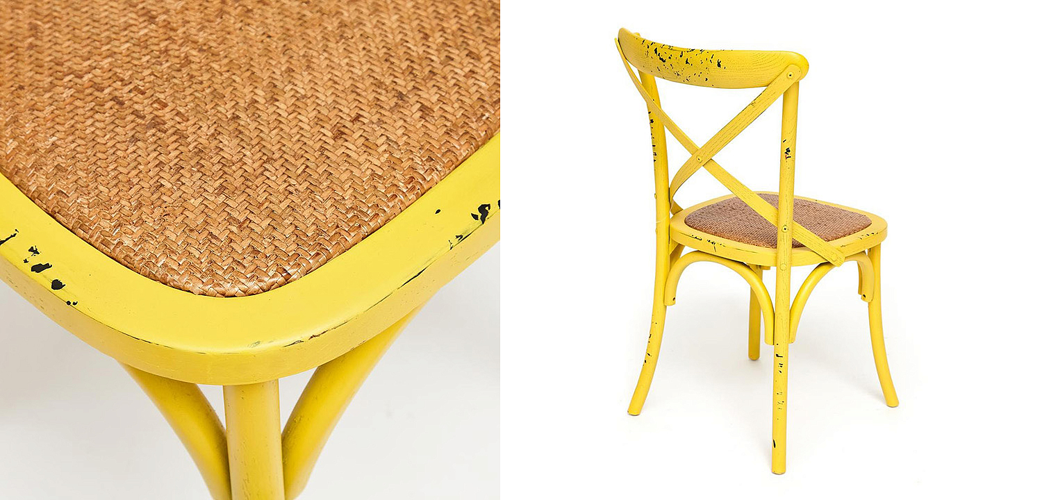 Стул Chaise Provence en Bois Jaune жёлтый - Loft-Concept в Омске