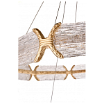 Люстра с 2-мя кольцами с текстурным природным рисунком IceFlame варинант исполнения - 3 | Loft Concept в Омске