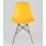 Пластиковый стул на ножках из массива бука Eames Yellow варинант исполнения - 4 | Loft Concept в Омске