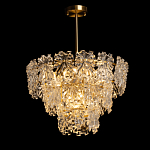 Люстра многоярусная с объемными прозрачными цветами Hanging Flowers варинант исполнения - 3 | Loft Concept в Омске