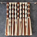 Дизайнерский Декор на стену с кисточками из хлопковых нитей wall panel Thread brushes варинант исполнения - 1 | Loft Concept в Омске