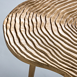 Металлический кофейный столик Puddle Gold варинант исполнения - 3 | Loft Concept в Омске