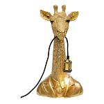 Настольная лампа в детскую Жираф в золотом костюме варинант исполнения - 2 | Loft Concept в Омске