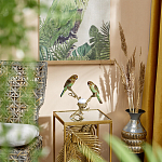 Подсвечник с двумя попугаями из фарфора на бронзовой ветке Eden Garden варинант исполнения - 6 | Loft Concept в Омске