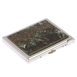 Портсигар с газовой зажигалкой из натурального камня Серафинит Stone Cigarettes Cases варинант исполнения - 1 | Loft Concept в Омске