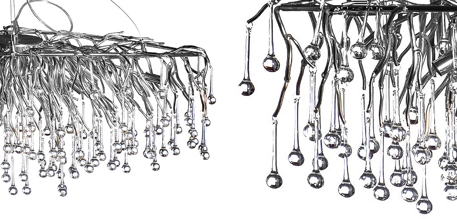 Люстра Droplet Chrome Chandelier Люстра Droplet Chrome Chandelier - Loft-Concept в Омске