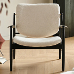 Кресло с каркасом и ножками из древесины и мягкими сиденьем и спинкой Venice варинант исполнения - 7 | Loft Concept в Омске