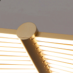 Люстра в виде распахнутых крыльев из тонких металлических планок Flight of Freedom варинант исполнения - 2 | Loft Concept в Омске