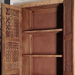 Этнический шкаф с орнаментом резьба из дерева Indian Antique Furniture варинант исполнения - 2 | Loft Concept в Омске