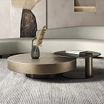 Комплект их 2-х круглых дизайнерских журнальных столов Difelap варинант исполнения - 1 | Loft Concept в Омске
