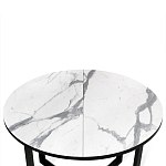 Стол обеденный раздвижной со столешницей белый мрамор Magali варинант исполнения - 6 | Loft Concept в Омске