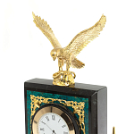 Настольный письменный набор из змеевика тёмно-зелёного цвета с декором в виде орла Successful Leader варинант исполнения - 3 | Loft Concept в Омске