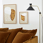 Торшер с поворотным плафоном Davy Brass Floor Lamp варинант исполнения - 11 | Loft Concept в Омске