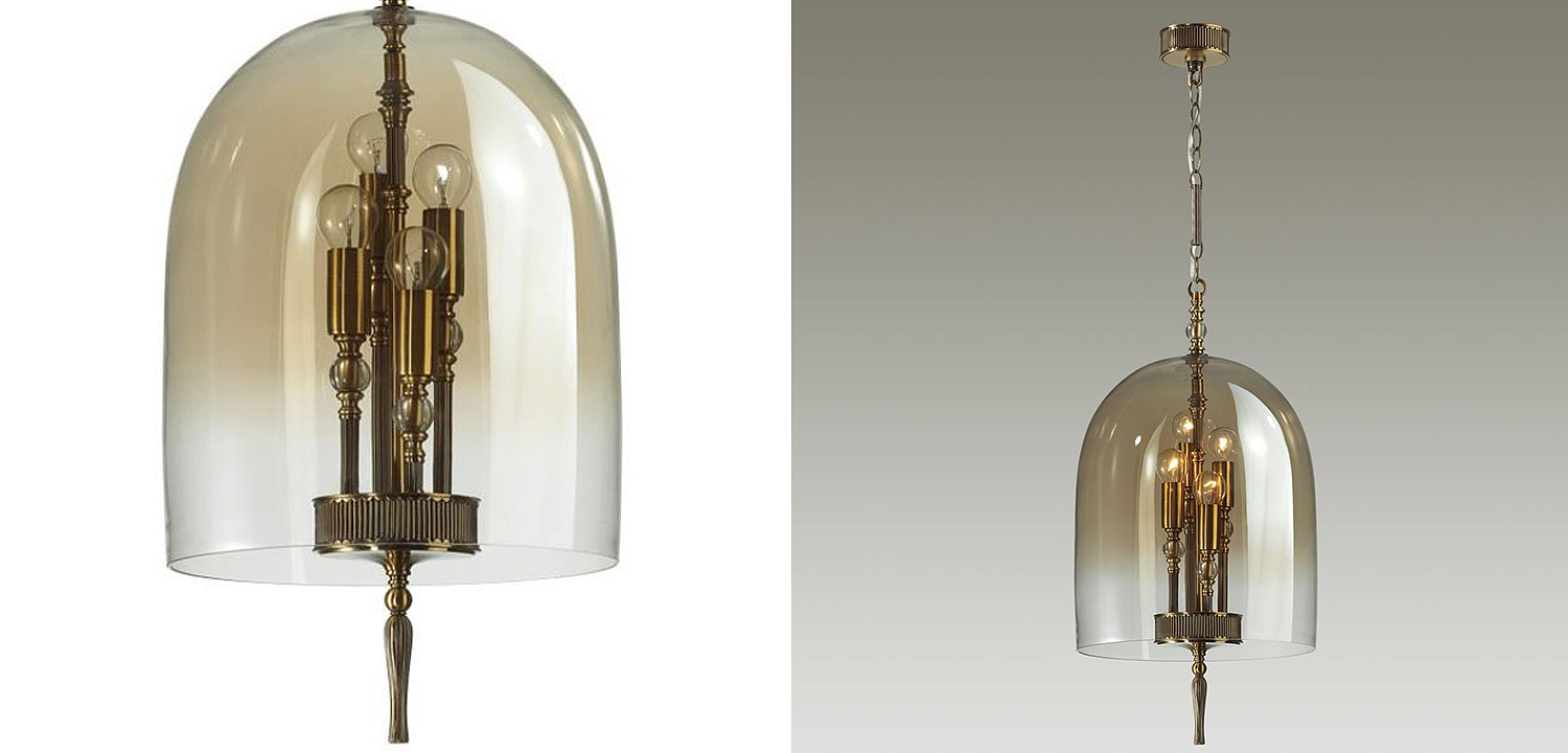 Подвесной светильник Glass Dome Bronze 32 Подвесной светильник Glass Dome Bronze 32 - Loft-Concept в Омске