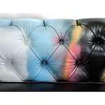 Диван в Лофт Честерфильд граффити из винтажной кожи GRAFFITI PARA Chesterfield варинант исполнения - 5 | Loft Concept в Омске