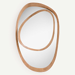 Ассиметричное зеркало в дубовой раме Infinity Symbol варинант исполнения - 1 | Loft Concept в Омске