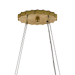 Люстра овальная в сочетании черного и золотого цвета Mesh Lighting варинант исполнения - 5 | Loft Concept в Омске