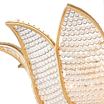 Люстра в форме тюльпана с лепестками из прозрачных стеклянных бусин Hanging Flowers варинант исполнения - 1 | Loft Concept в Омске