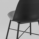 Стул из прочного пластика на металлическом основании Anora Black варинант исполнения - 6 | Loft Concept в Омске