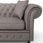 Мебельная ткань Шенилл серый цвет 138 см T4-32 варинант исполнения - 12 | Loft Concept в Омске