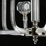 Люстра с 8-ю лампами и гранеными стеклянными плафонами Prism Gala варинант исполнения - 10 | Loft Concept в Омске