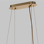 Люстра подвесная с овальными подвесками из стекла дымчатого цвета Harlow Crystal Round варинант исполнения - 6 | Loft Concept в Омске