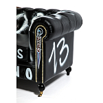 Диван Честерфильд граффити graffiti Orange Sofa натуральная кожа варинант исполнения - 10 | Loft Concept в Омске