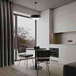 Подвесной светильник круглый черного цвета из металла  Vita Cuna варинант исполнения - 7 | Loft Concept в Омске