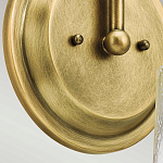 Бра с прозрачным стеклянным абажуром в форме цилиндра Kichler варинант исполнения - 10 | Loft Concept в Омске