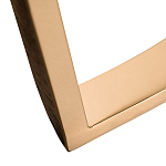 Консоль с белая овальная с мраморной столешницей Thoroughbass  варинант исполнения - 3 | Loft Concept в Омске