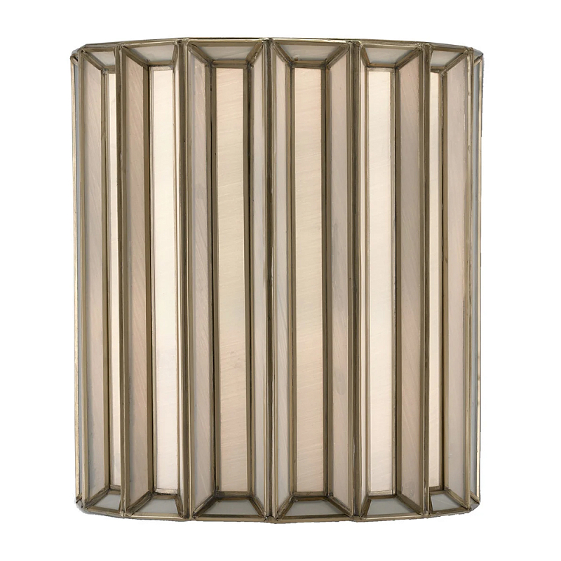 Бра настенное с фактурным каркасом Soft Glow Lamps Молочный Латунь в Омске | Loft Concept 