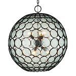 Люстра в форме шара из круглых декоративных элементов Circle of Light варинант исполнения - 1 | Loft Concept в Омске