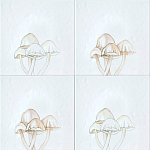 Плитка с узором Поганки варинант исполнения - 1 | Loft Concept в Омске