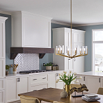 Люстра с 6-ю прозрачными цилиндрическими плафонами Kichler варинант исполнения - 6 | Loft Concept в Омске