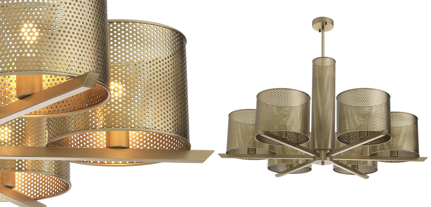 Люстра Eichholtz Chandelier Morrison Brass Люстра Eichholtz Chandelier Morrison Brass - Loft-Concept в Омске