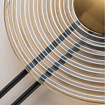 Бра с янтарным стеклянным диском и золотистыми акцентами Savio Glass Disc варинант исполнения - 4 | Loft Concept в Омске