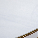 Консоль приставная полукруглая на основании золотого цвета Interior Accent варинант исполнения - 3 | Loft Concept в Омске