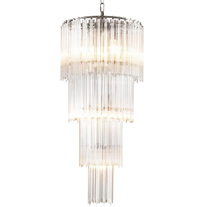 Люстра Chandelier Alpina S Никель Прозрачный (Transparent) в Омске | Loft Concept 