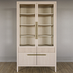 Витрина Primo со стеклянными фасадами и буфетом шпон Светлый дуб варинант исполнения - 2 | Loft Concept в Омске