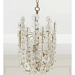 Подвесной светильник декорированный цветами из стекла Lightness of Flowers варинант исполнения - 3 | Loft Concept в Омске