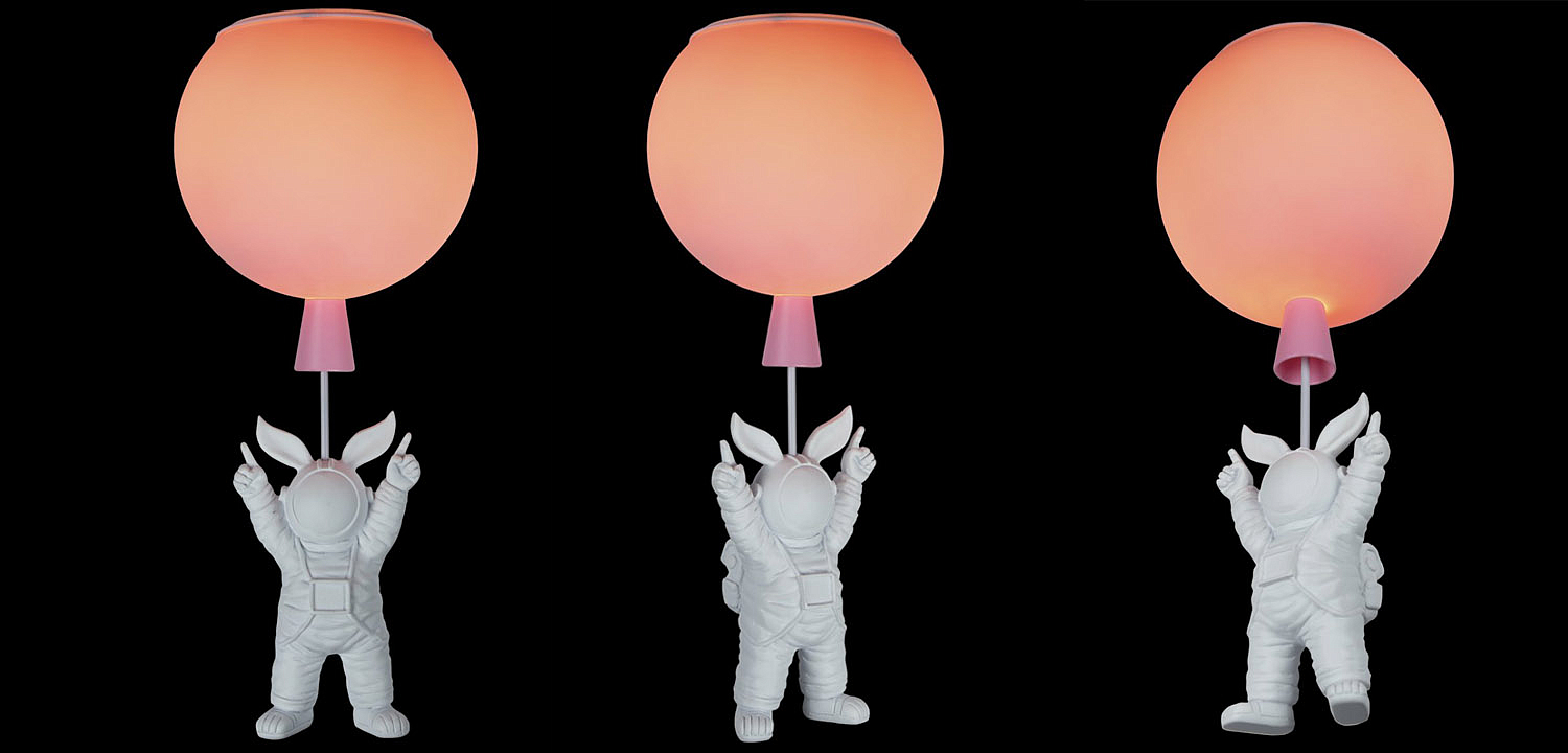 Потолочный светильник Cosmonaut pink ball Потолочный светильник Cosmonaut pink ball - Loft-Concept в Омске