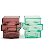 Стол журнальный в форме кубов Acrylic Furniture Lumina Crimson Clarity варинант исполнения - 6 | Loft Concept в Омске