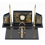 Настольный письменный набор из камня офиокальцит и змеевик Successful Leader варинант исполнения - 1 | Loft Concept в Омске